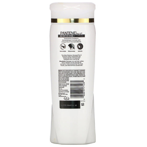 Pantene, Pro-V, Daily Moisture Renewal Shampoo, 12.6 fl oz (375 ml) - The Supplement Shop