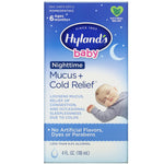 Hyland's, Baby, Nighttime Mucus + Cold Relief, Ages 6 Months+, 4 fl oz (118 ml) - The Supplement Shop