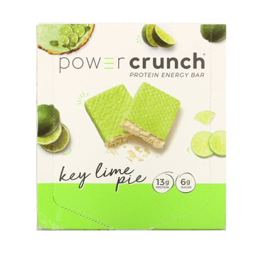 BNRG, Power Crunch Protein Energy Bar, Key Lime Pie, 12 Bars, 1.4 oz (40 g) Each