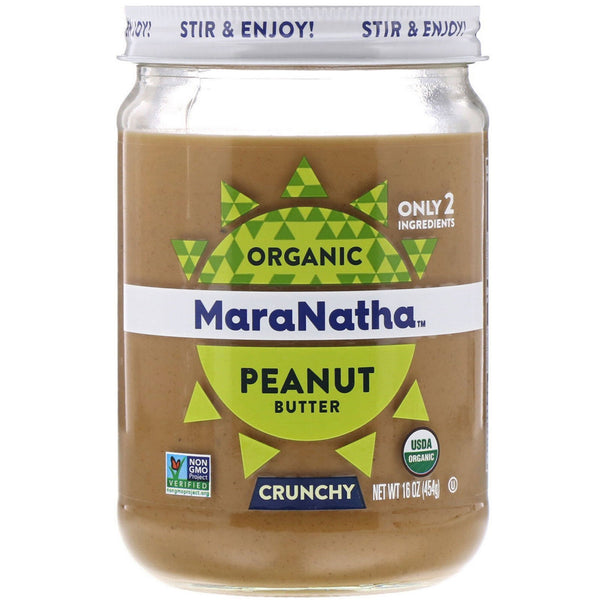 MaraNatha, Organic Peanut Butter, Crunchy, 16 oz (454 g) - The Supplement Shop