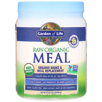Garden of Life, RAW Organic Meal, Shake & Meal Replacement, Vanilla, 17.1 oz (484 g)