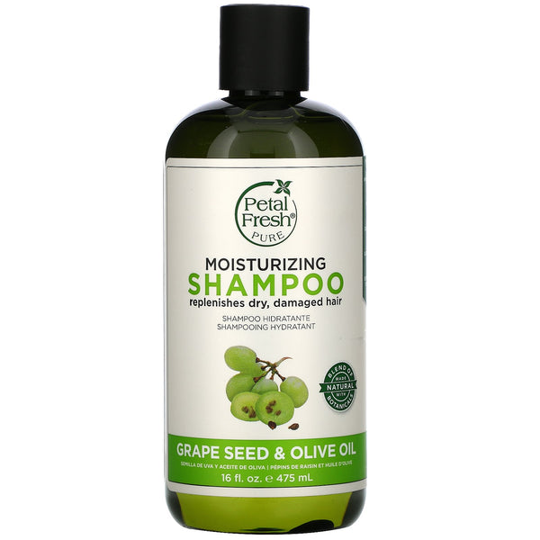 Petal Fresh, Moisturizing Shampoo, Grape Seed & Olive Oil, 16 fl oz (475 ml) - The Supplement Shop