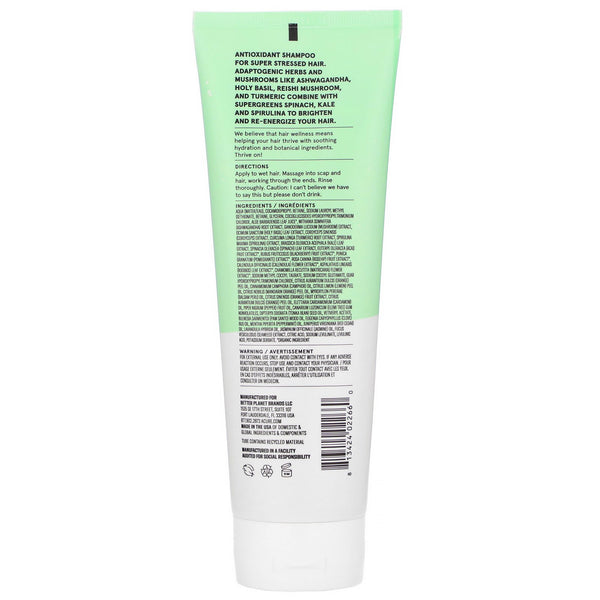 Acure, Juice Cleanse Supergreens & Adaptogens Shampoo, 8 fl oz (236.5 ml) - The Supplement Shop