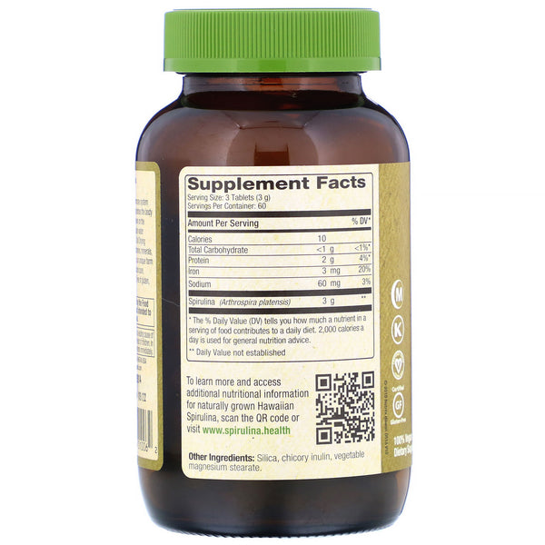 Nutrex Hawaii, Pure Hawaiian Spirulina, 3,000 mg, 180 Tablets - The Supplement Shop