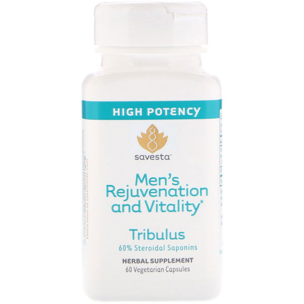 Savesta, Tribulus, Men's Rejuvenation and Vitality, 60 Vegetarian Capsules - The Supplement Shop