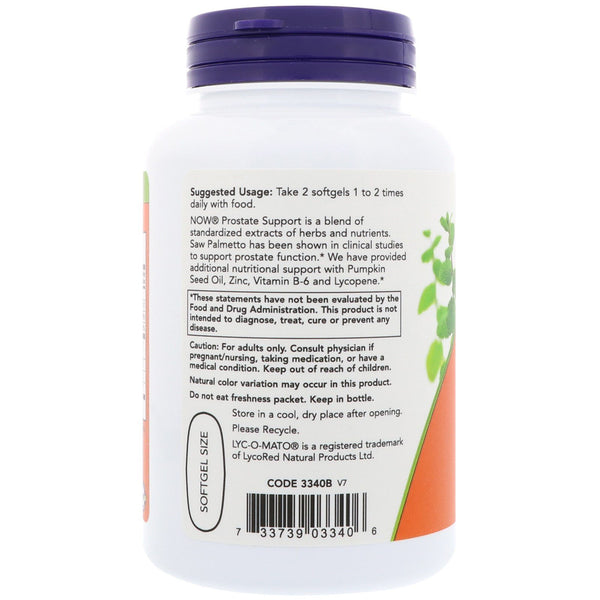 Now Foods, Prostate Support, 90 Softgels - The Supplement Shop