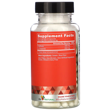 Eu Natural, Elite Focus, Caffeine & L-Theanine, 120 Vegetarian Capsules