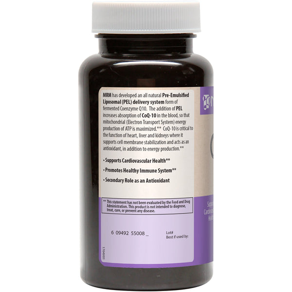 MRM, CoQ-10, 100 mg, 60 Softgels - The Supplement Shop