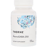 Thorne Research, PharmaGABA-250, 60 Capsules - The Supplement Shop