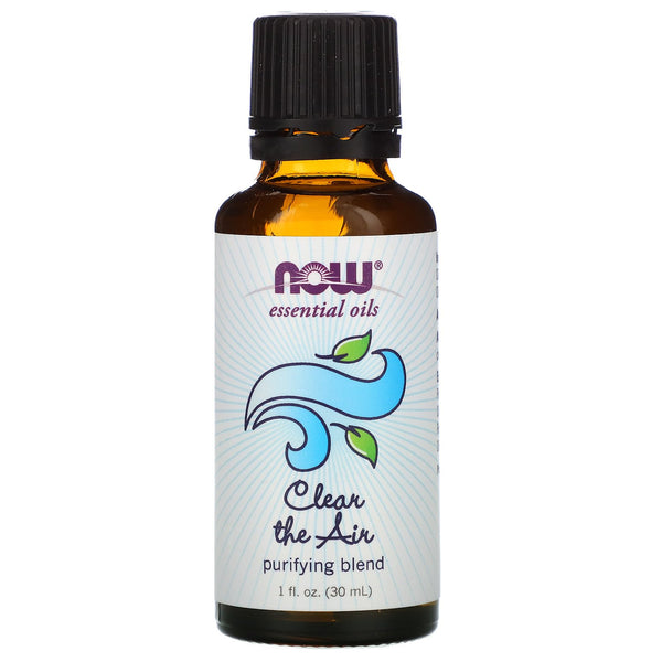 Now Foods, Essential Oils, Clear the Air, Purifying Blend, 1 fl oz (30 ml) - The Supplement Shop