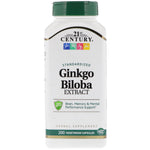 21st Century, Ginkgo Biloba Extract, Standardized, 200 Vegetarian Capsules - The Supplement Shop