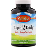 Carlson Labs, Super 2 Daily, 120 Soft Gels - The Supplement Shop