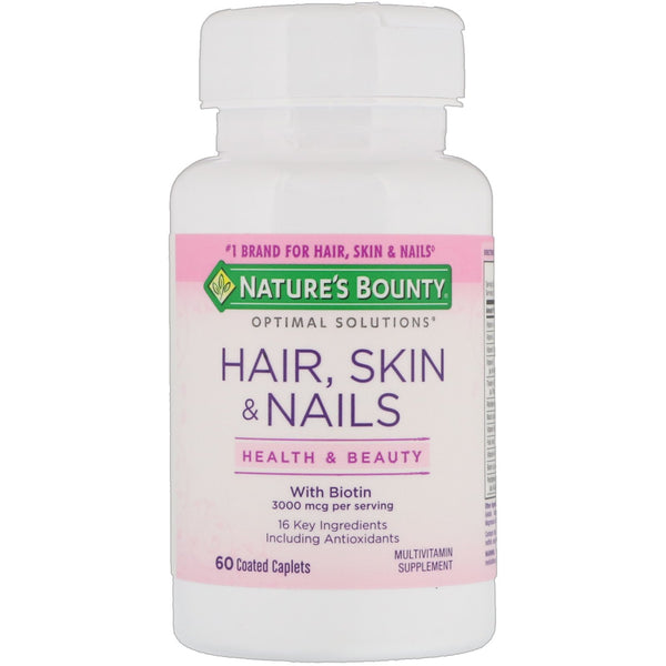 Nature's Bounty, Hair, Skin & Nails, 60 Coated Caplets - The Supplement Shop