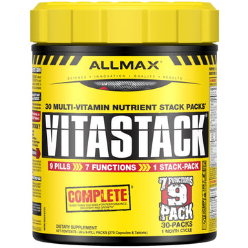 ALLMAX Nutrition, Vitastack, Pro-Level Vitamin & Nutrient Stack Packs, 30 Multi-Vitamin Nutrient Stack Packs