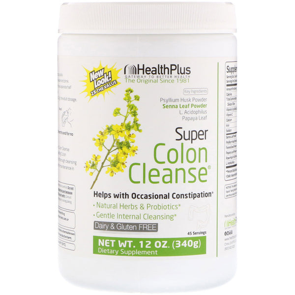 Health Plus, Super Colon Cleanse, 12 oz (340 g) - The Supplement Shop