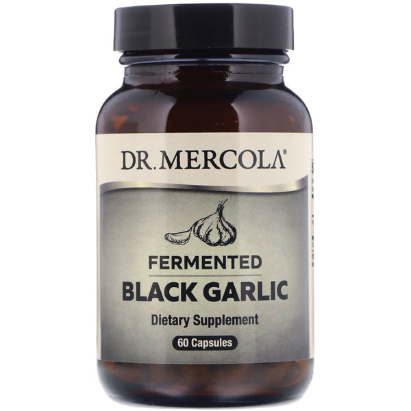 Dr. Mercola, Fermented Black Garlic, 60 Capsules - The Supplement Shop