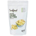 Sunfood, Organic Cacao Butter, 1 lb (454 g) - The Supplement Shop