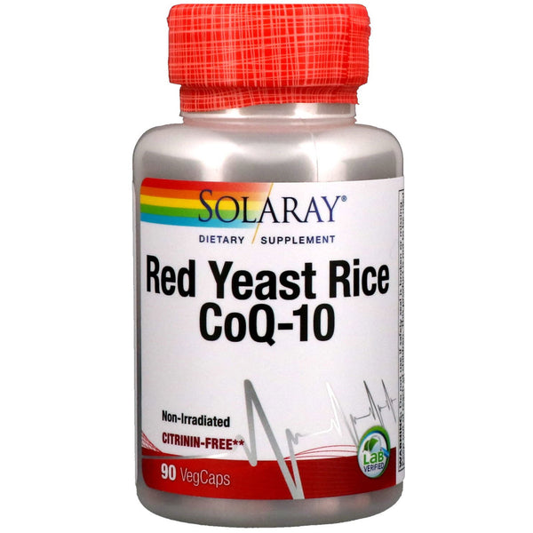 Solaray, Red Yeast Rice CoQ-10, 90 VegCaps - The Supplement Shop