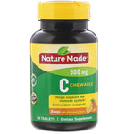 Nature Made, C Chewable, Orange, 500 mg, 60 Tablets - The Supplement Shop