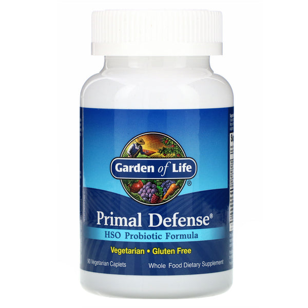 Garden of Life, Primal Defense, HSO Probiotic Formula, 90 Vegetarian Caplets - The Supplement Shop