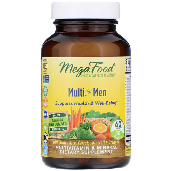 MegaFood, Multi for Men, 60 Tablets - The Supplement Shop
