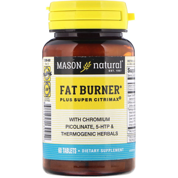 Mason Natural, Fat Burner Plus Super Citrimax, 60 Tablets