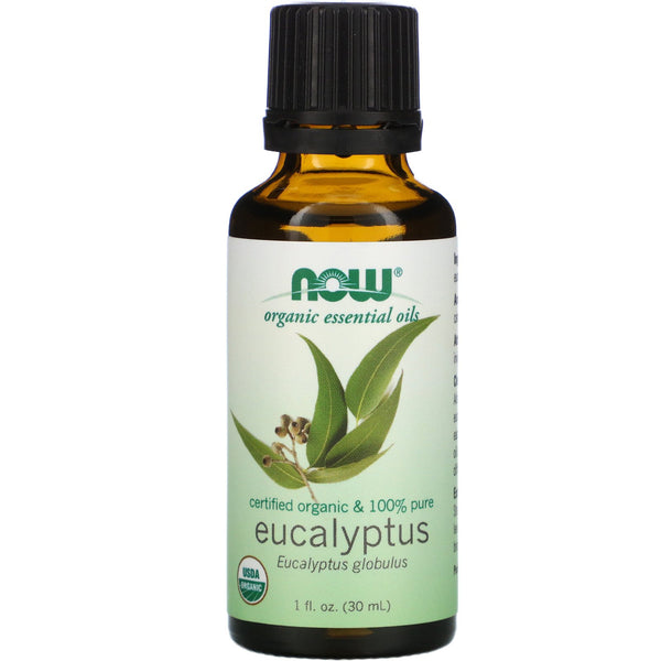 Now Foods, Organic Essential Oils, Eucalyptus, 1 fl oz (30 ml) - The Supplement Shop