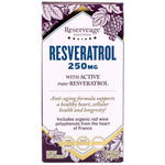 ReserveAge Nutrition, Resveratrol with Active Trans-Resveratrol, 250 mg, 120 Veggie Capsules - The Supplement Shop