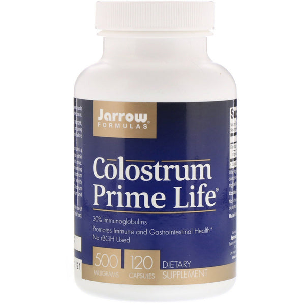 Jarrow Formulas, Colostrum Prime Life, 500 mg, 120 Capsules - The Supplement Shop