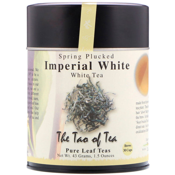 The Tao of Tea, Spring Plucked White Tea, Imperial White , 1.5 oz (43 g)