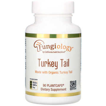 California Gold Nutrition, Fungiology, Full-Spectrum Turkey Tail, 90 Plantcaps