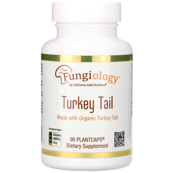 California Gold Nutrition, Fungiology, Full-Spectrum Turkey Tail, 90 Plantcaps - The Supplement Shop