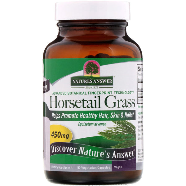Nature's Answer, Horsetail Grass, 450 mg, 90 Vegetarian Capsules - The Supplement Shop