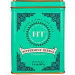 Harney & Sons, HT Tea Blend, Peppermint Herbal, Caffeine Free, 20 Tea Sachets, 1.4 oz (40 g) - The Supplement Shop