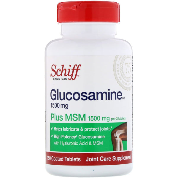 Schiff, Glucosamine Plus MSM, 1500 mg, 150 Coated Tablets - The Supplement Shop