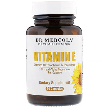 Dr. Mercola, Vitamin E, 30 Capsules