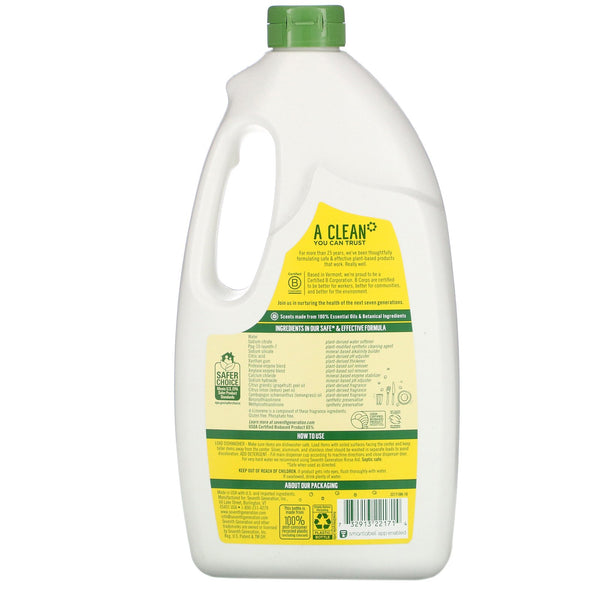Seventh Generation, Dishwasher Detergent Gel, Lemon, 42 fl oz (1.19 kg) - The Supplement Shop