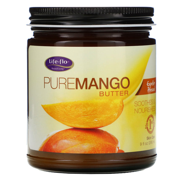 Life-flo, PureMango Butter, Expeller Pressed, 9 fl oz (266 ml) - The Supplement Shop