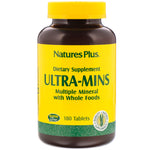 Nature's Plus, Ultra-Mins, Multiple Mineral with Whole Foods, 180 Tablets - The Supplement Shop