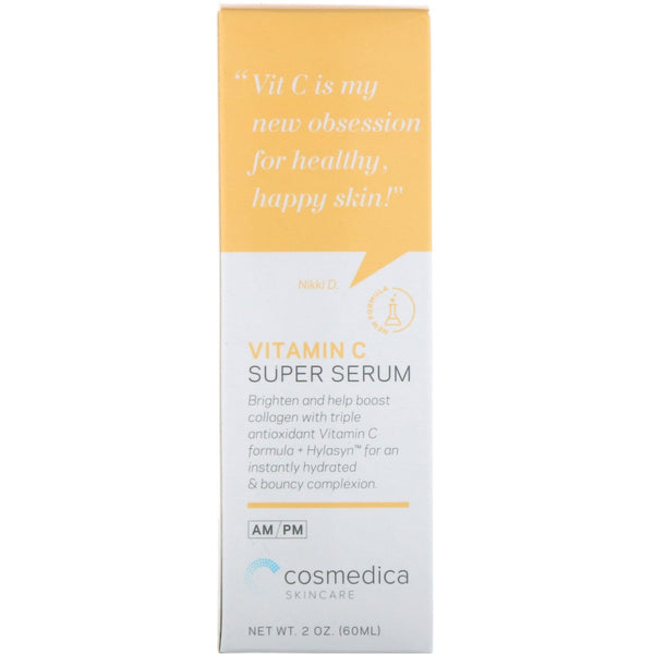 Cosmedica Skincare, Vitamin C Super Serum, 2 oz (60 ml) - The Supplement Shop