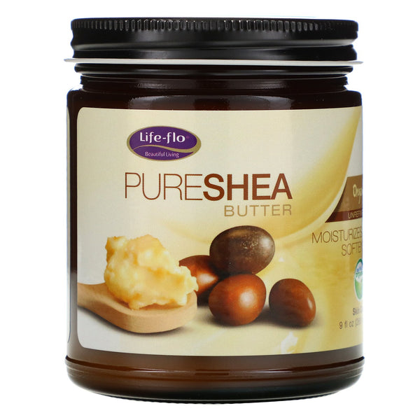 Life-flo, Pure Shea Butter, Skin Care, 9 fl oz (266 ml) - The Supplement Shop