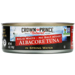 Crown Prince Natural, Albacore Tuna, Solid White - No Salt Added, In Spring Water, 5 oz (142 g) - The Supplement Shop