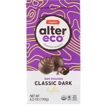 Alter Eco, Organic Classic Dark Truffles, Dark Chocolate, 4.2 oz (120 g)