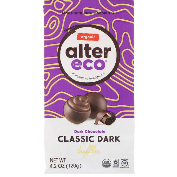 Alter Eco, Organic Classic Dark Truffles, Dark Chocolate, 4.2 oz (120 g) - The Supplement Shop