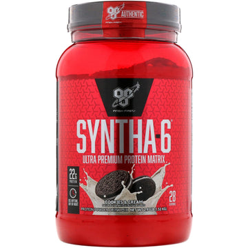 BSN, Syntha-6, Ultra Premium Protein Matrix, Cookies and Cream, 2.91 lbs (1.32 kg)