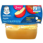 Gerber, Apple, 2 Pack, 2 oz (56 g) Each - The Supplement Shop