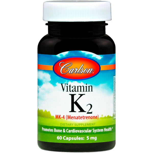 Carlson Labs, Vitamin K2, 5 mg, 60 Capsules - The Supplement Shop