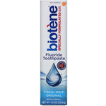 Biotene Dental Products, Fluoride Toothpaste, Fresh Mint Original, 4.3 oz (121.9 g) - The Supplement Shop