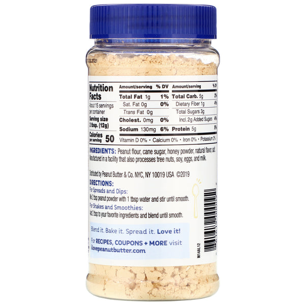 Peanut Butter & Co., Peanut Powder, Honey, 6.5 oz (184 g) - The Supplement Shop