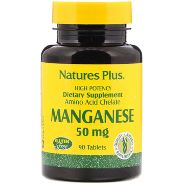 Nature's Plus, Manganese, 50 mg, 90 Tablets